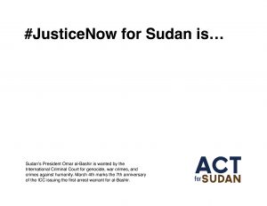 JusticeNow for Sudan