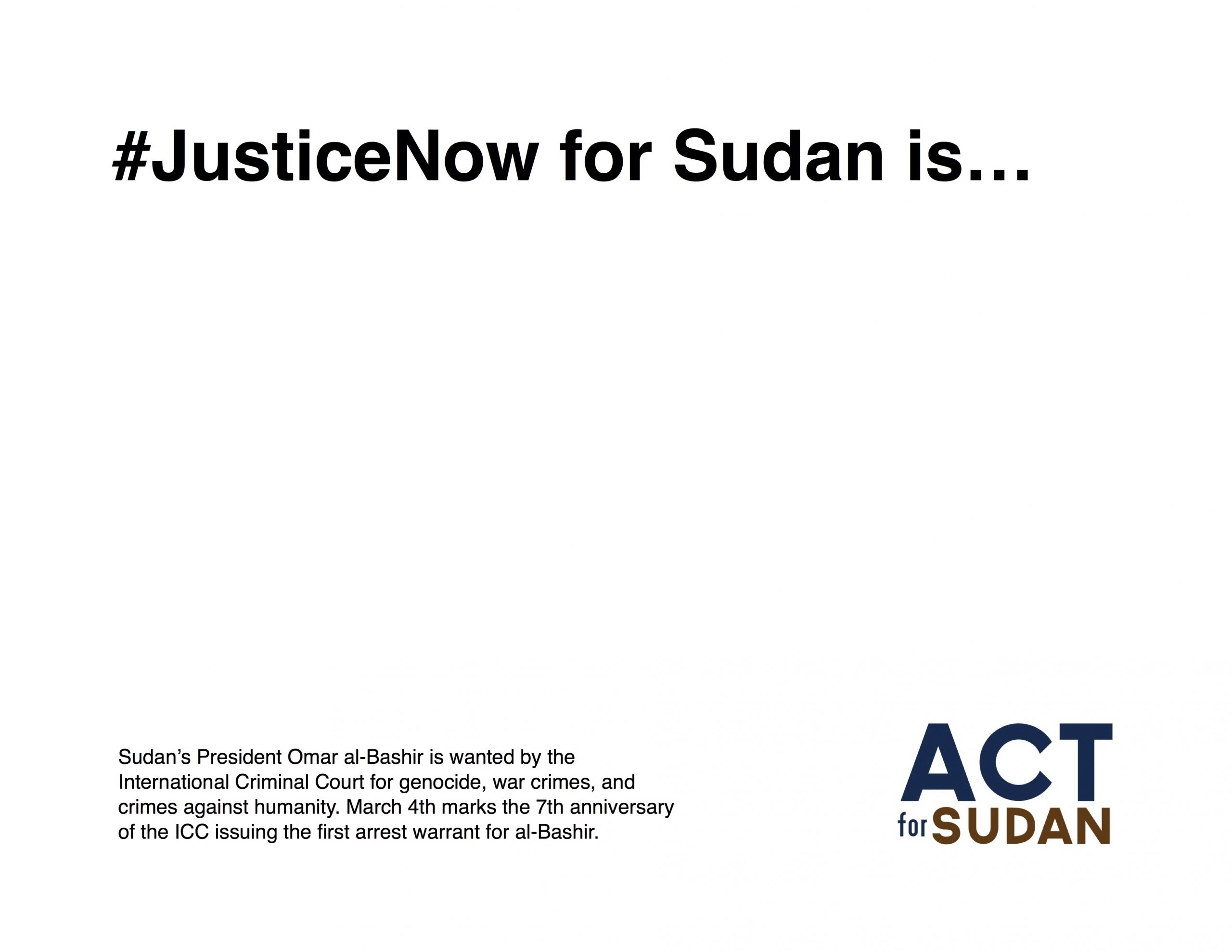 Stand with Sudan: #JusticeNow – A Virtual Action